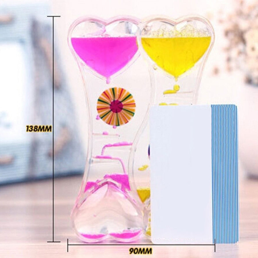 Double Floating Hearts Hourglass - Image 10