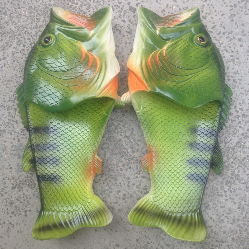 Realistic Unisex Fish Slippers - Image 7