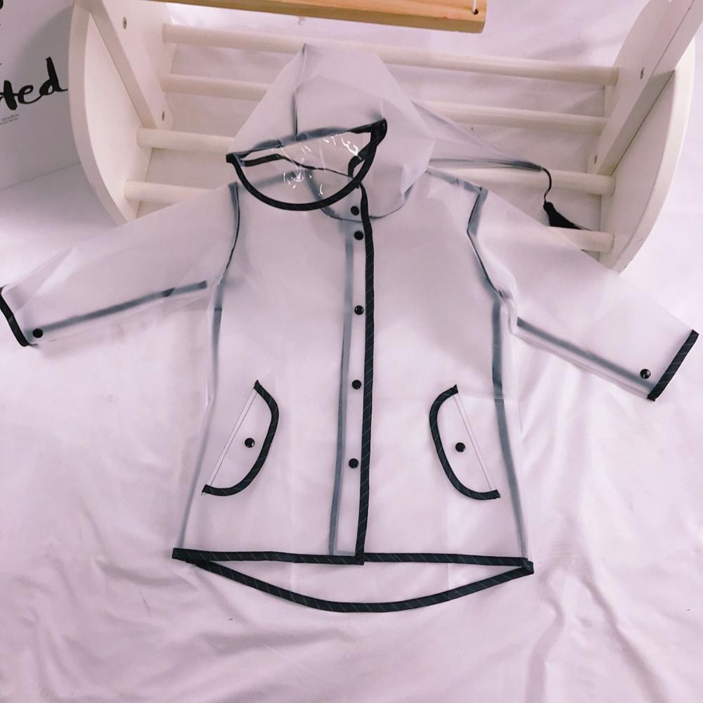 Cute Transparent Waterproof Kids Raincoat - Image 4