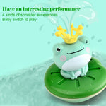 Floating Frog Rotating Sprinkler Toy