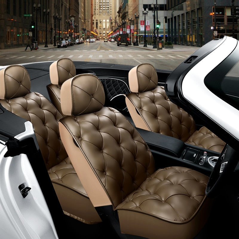 Luxurious Ride Leather Car Seat Cover - Image 1