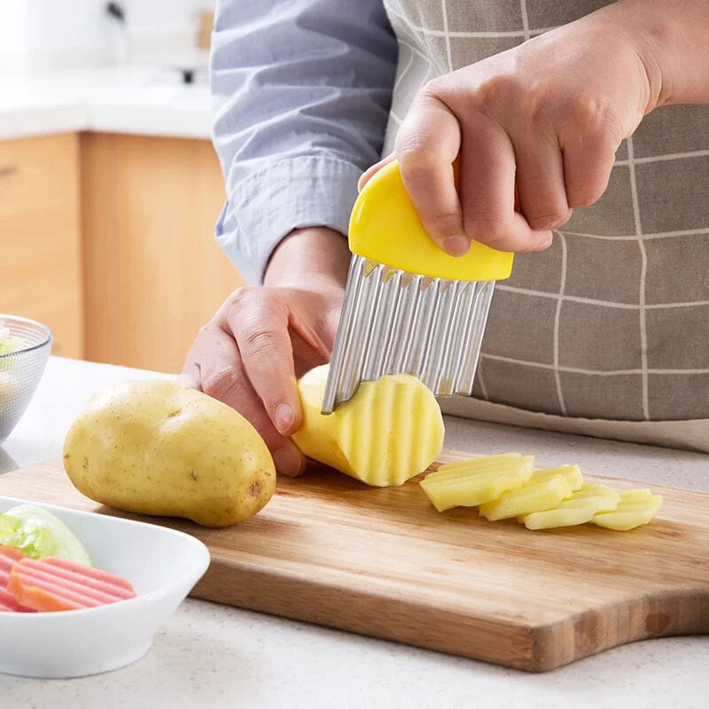Speed Cut Wrinkle Manual Potato Chips Slicer - Image 1