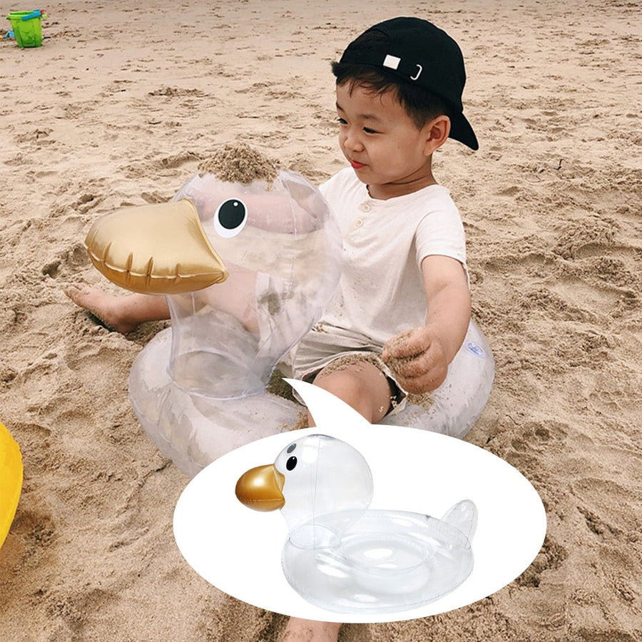 Inflatable Swimming Ring Duck Float - Image 2