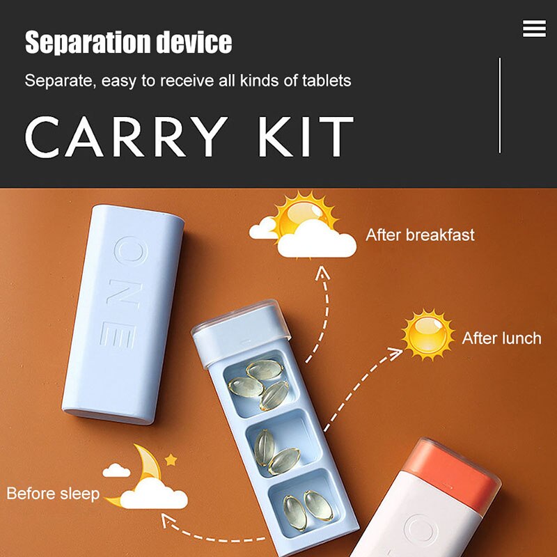 Mini Colorful Pill Box Dispenser - Image 3