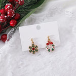 Charming Christmas Time Design Earrings