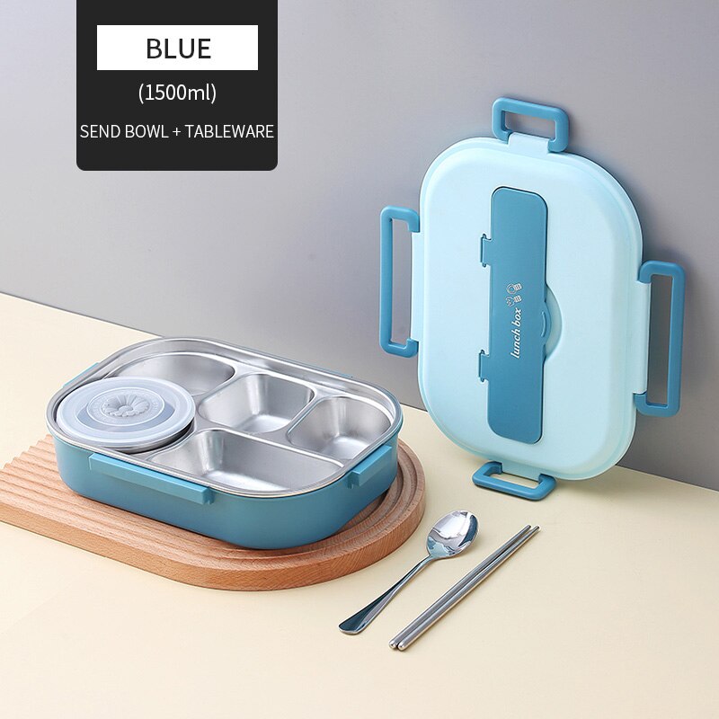 Stainless Steel Multi Compartment Kids Lunch Box