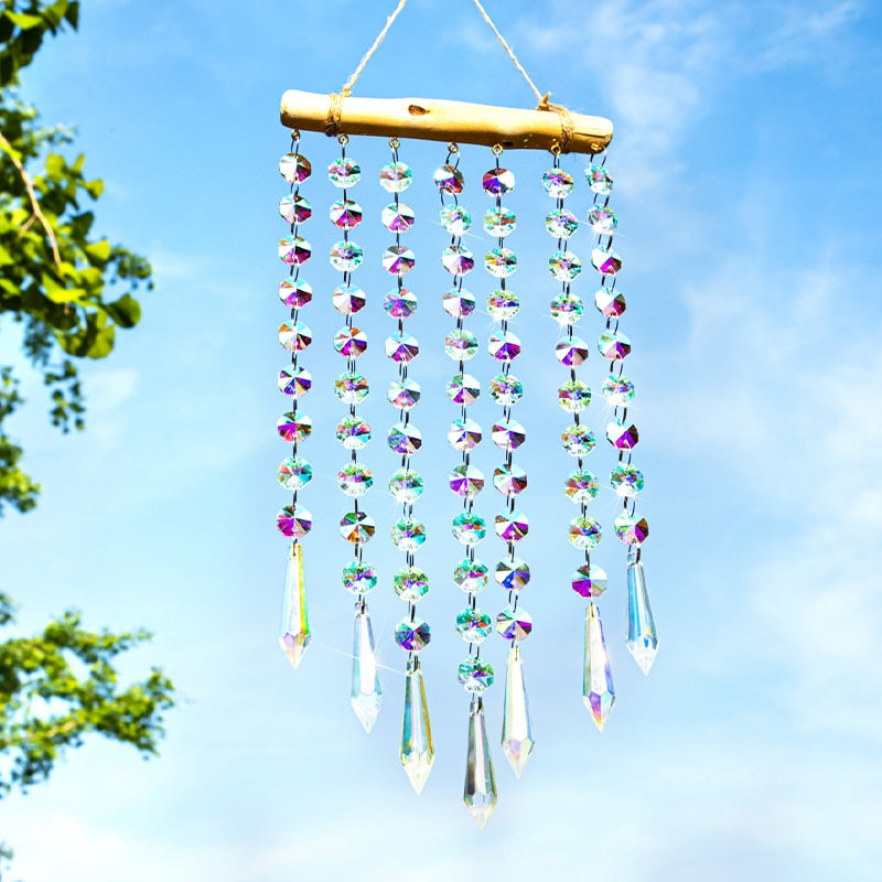 Glass Crystal Wind Chimes Window Decoration