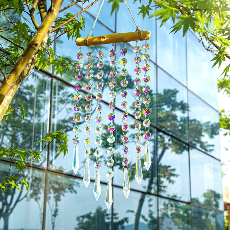 Glass Crystal Wind Chimes Window Decoration