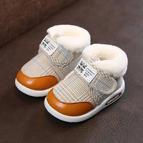 Toddler First Walk Warm Winter Sneakers - Image 0