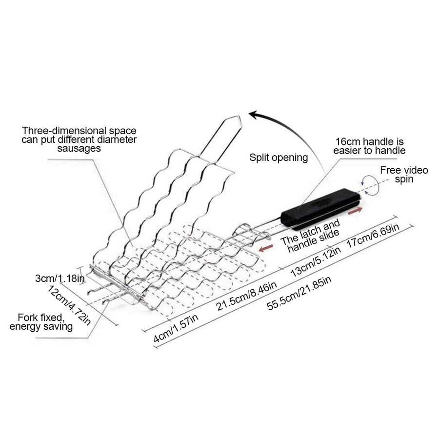 Sausage Grilling Barbecue Rack - Image 4