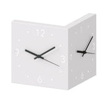 Two-Faced Corner Media Digital Wall Clock