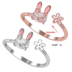 Magic Radiant Rabbit Charm Ring