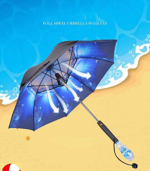 Spray Fan Cooling Umbrella - Image 0