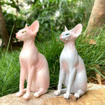 Modern Whisper Sphynx Cat Table Decor