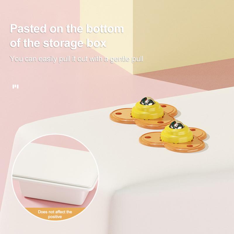 4Pcs Rotating Mini Wheels Furniture Movers - Image 3