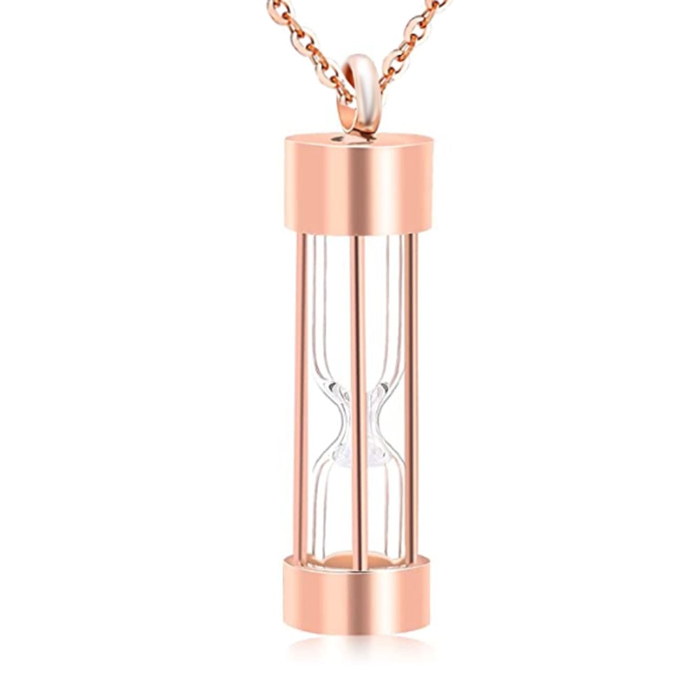 Memory Hourglass Glass Necklace