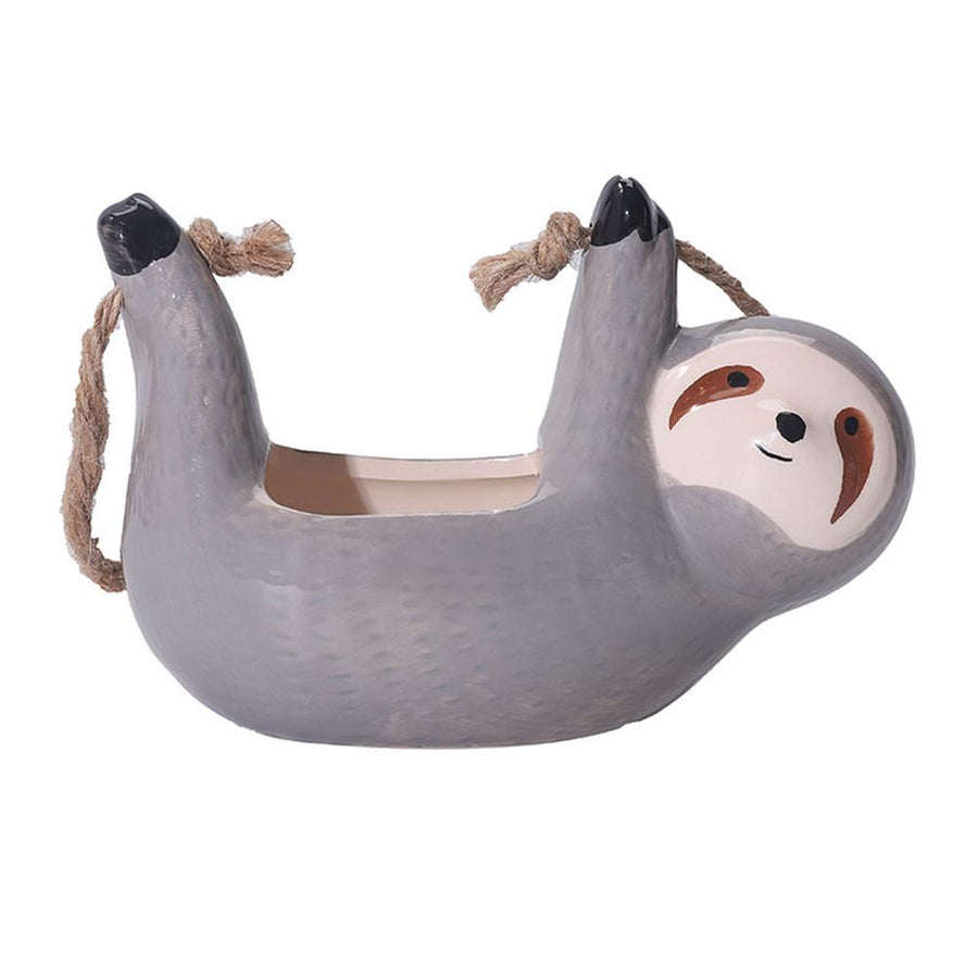 Ceramic Happy Sloth Flower Pot - Image 7