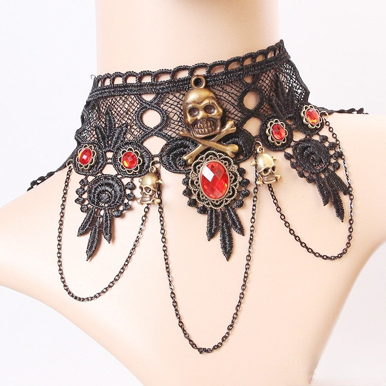 Red Bat Halloween Necklace - Image 4