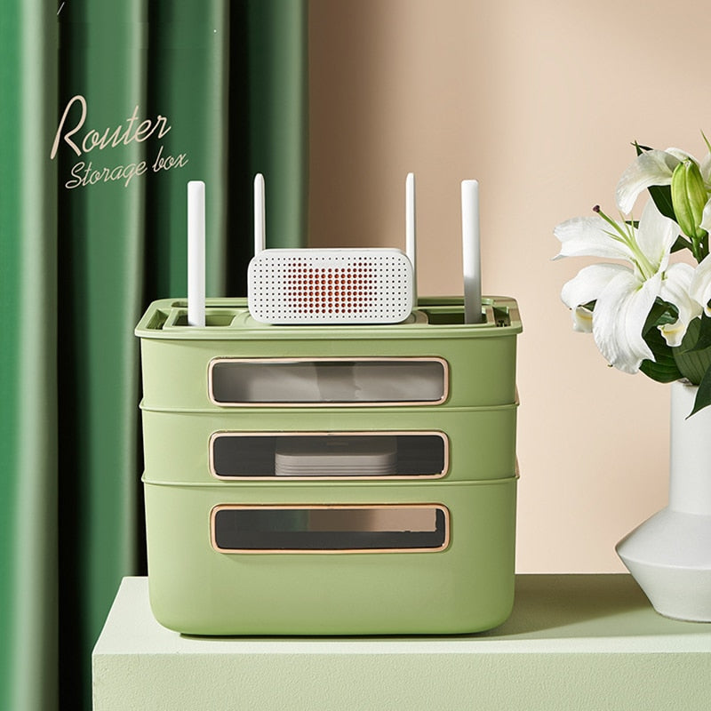 Nordic Stackable Modem Holder Cable Organizer - Image 2