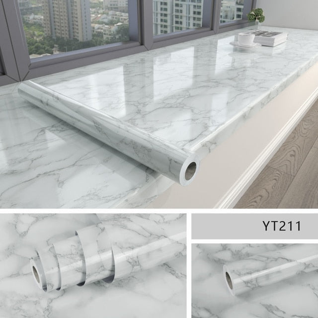 Marble Effect Self-adhesive Waterproof Wallpaper - Image 18