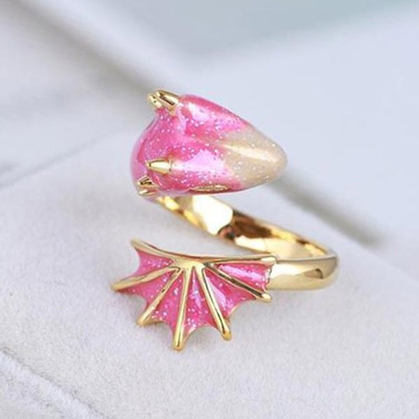 Dragon Inspired Adjustable Colorful Ring - Image 3