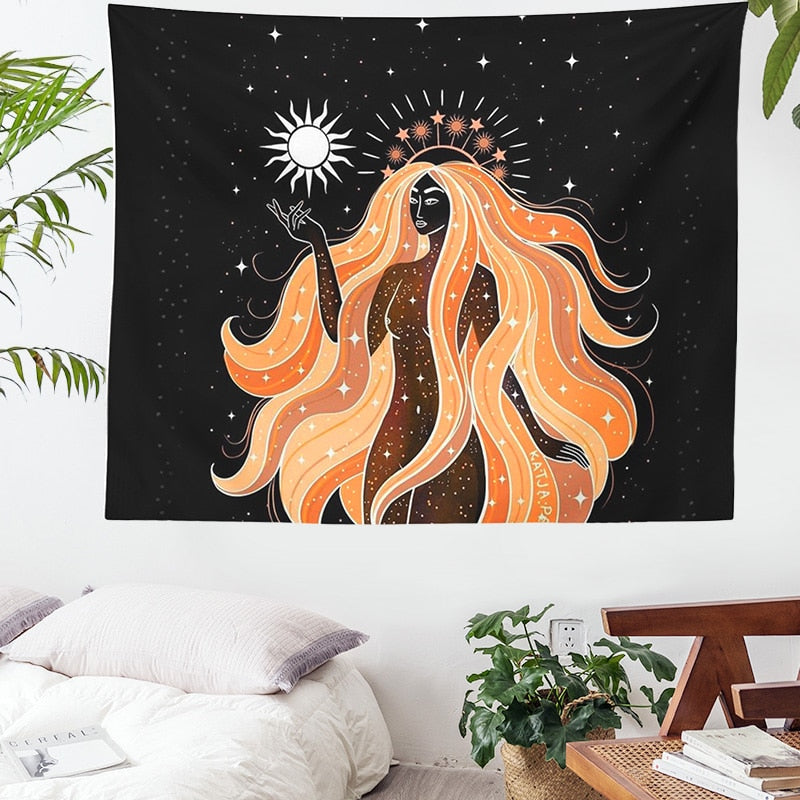 Bohemian Style Moon Energy Wall Hanging Decor