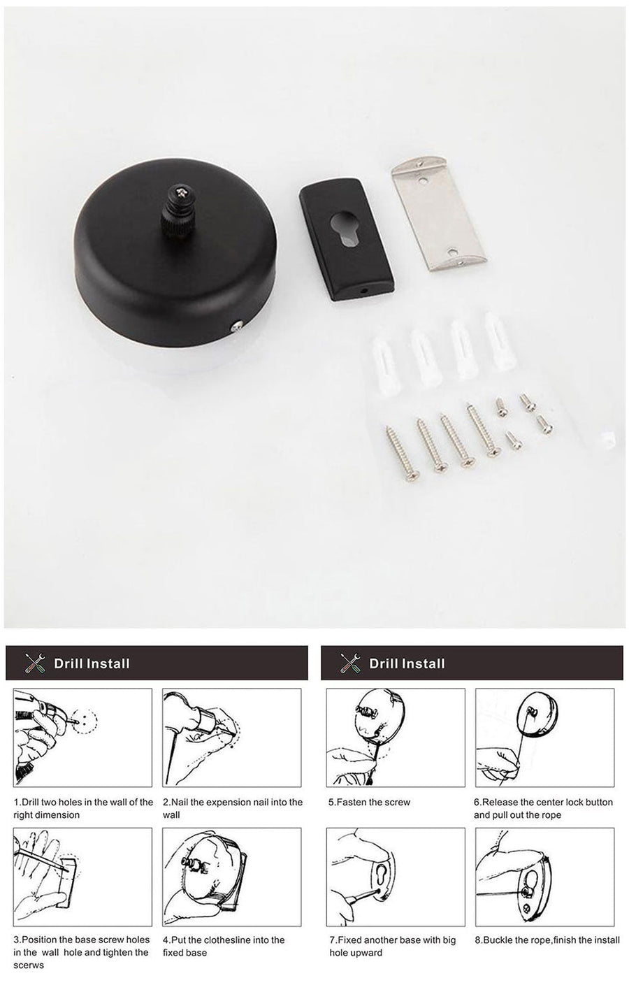 Portable Retractable Laundry Drying Rack Rope - Image 9