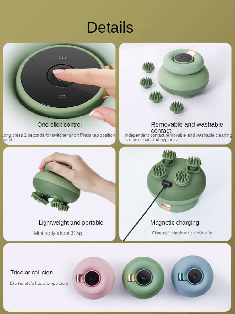 Electric Waterproof Automatic Smart Hair Scalp Massager - Image 5