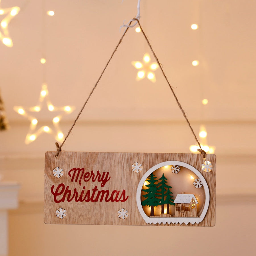 DIY Wooden Hanging House Decor Glowing Lamp - Image 4