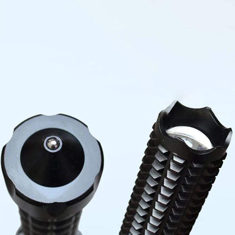 Tactical Rechargeable Flashlight Telescopic Self Defense Stick - Image 5