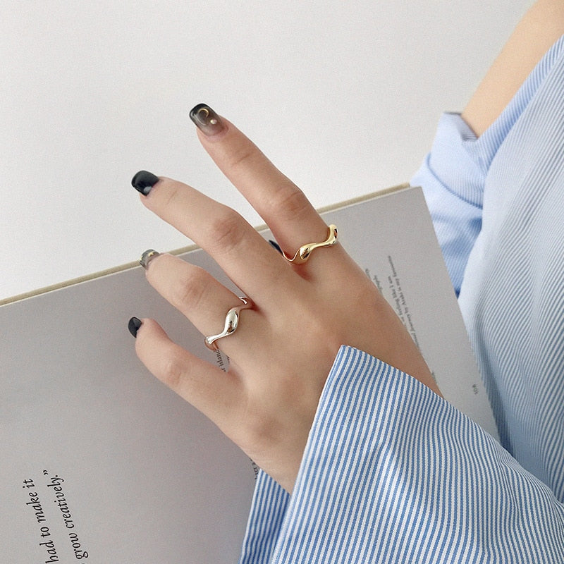 Irregular Wave Adjustable Ring - Image 1