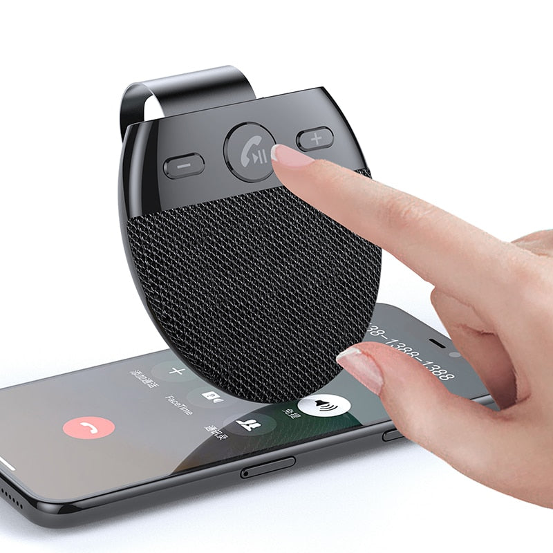 Multipoint Wireless Bluetooth Sun Visor Car Speaker - Image 1