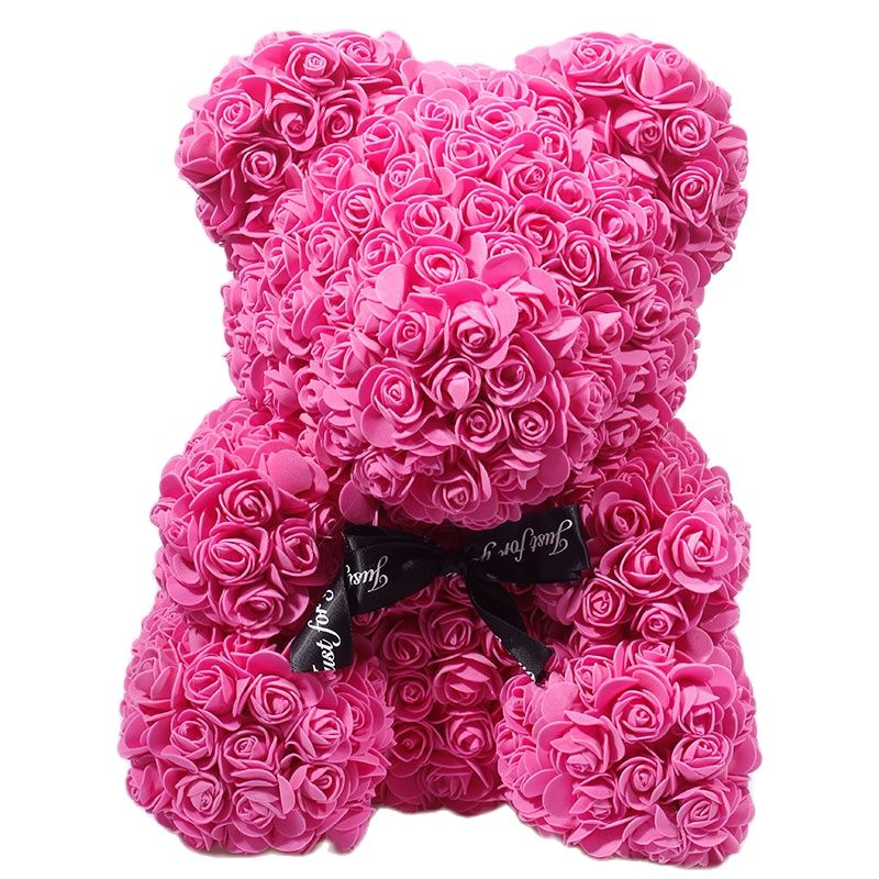 Artificial Rose Flowers Teddy Bear - Image 29
