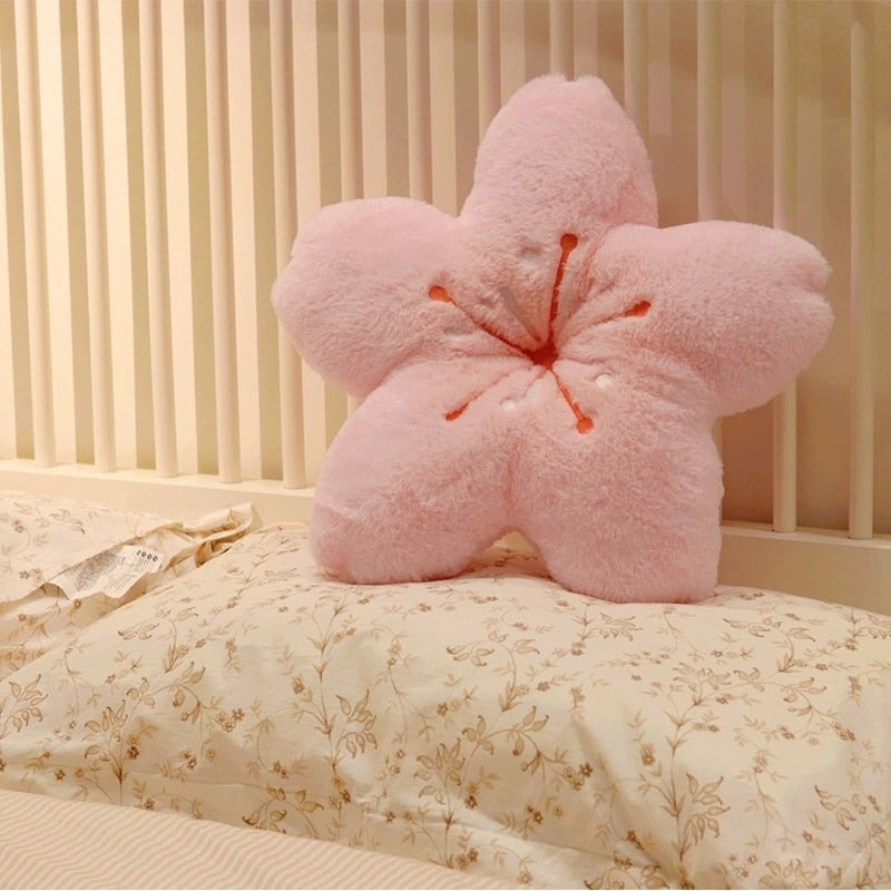 Colorful Cherry Flower Seat Cushion Pillow - Image 0