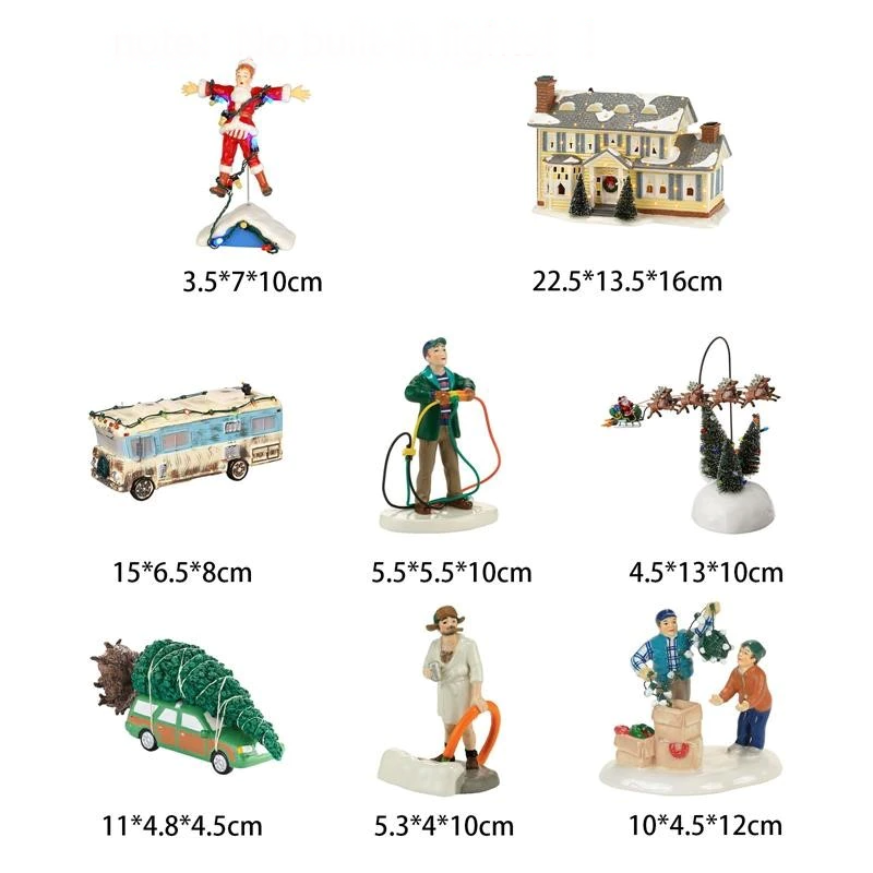 Miniature Christmas House Desktop Decor - Image 12