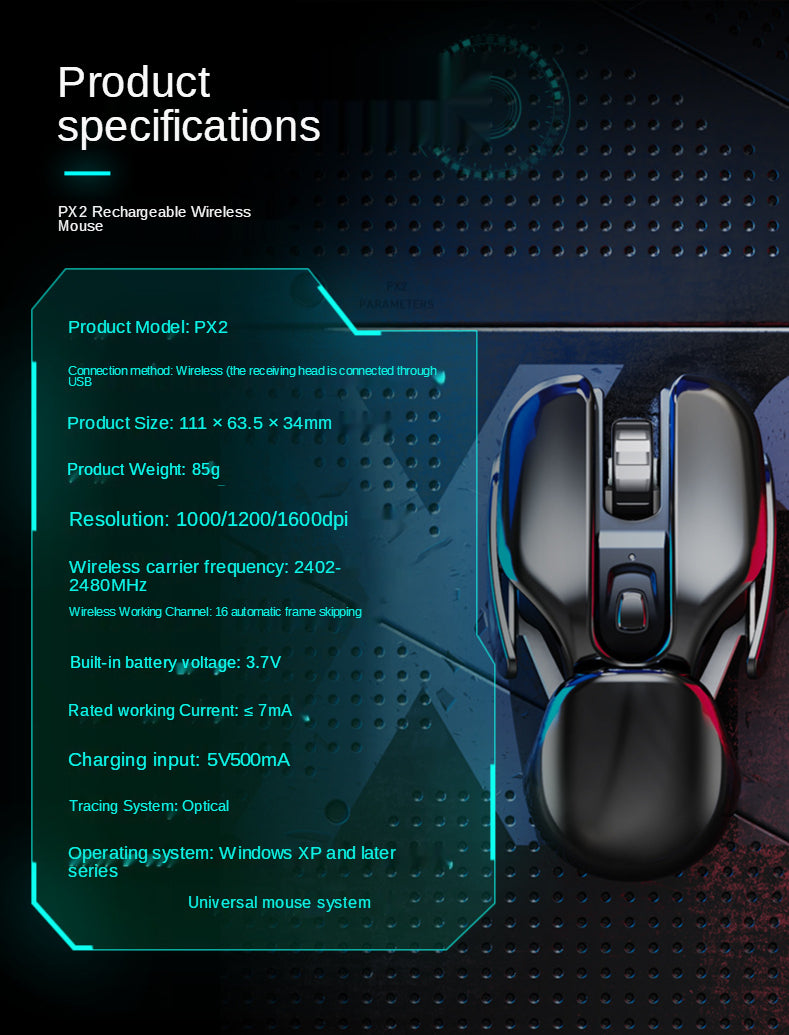 Wireless Rechargeable Gaming Mouse - Image 6