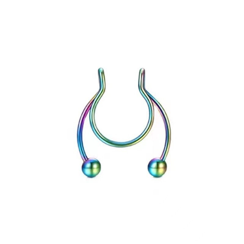 Stainless Steel Magnetic Fake Nose Piercing - Image 6