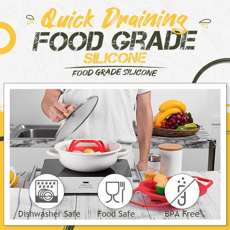 Non-Slip Food Steaming Basket - Image 5