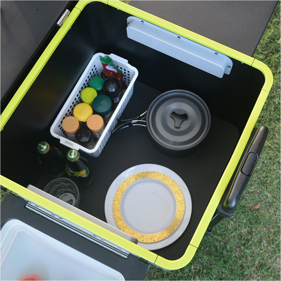 Foldable Mobile Cook Station Outdoor Chef Table - Image 5