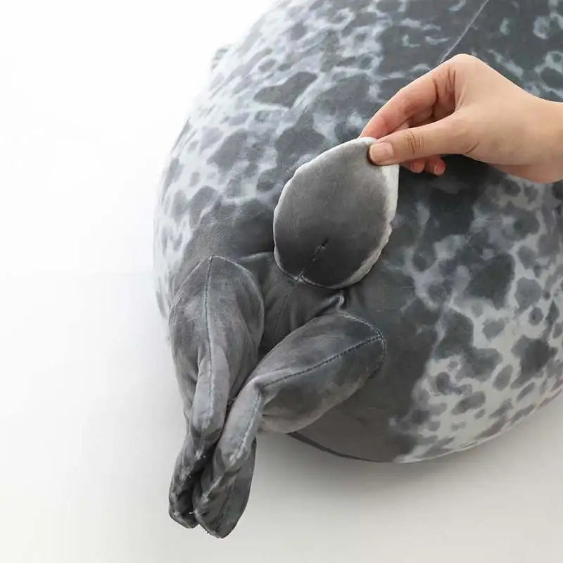 Chubby Seal Round Plush Pillow - Image 7