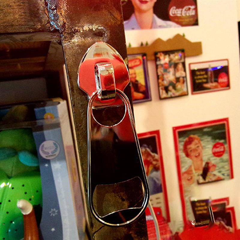Magnetic Zipper Bottle Opener - Image 1