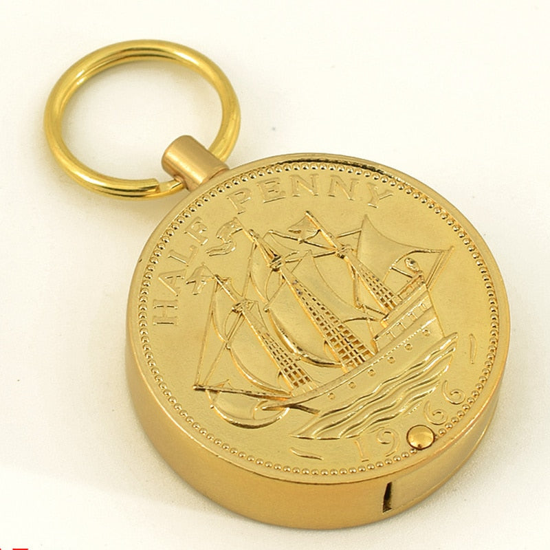 Coin Keychain Flame Kerosene Lighter - Image 7