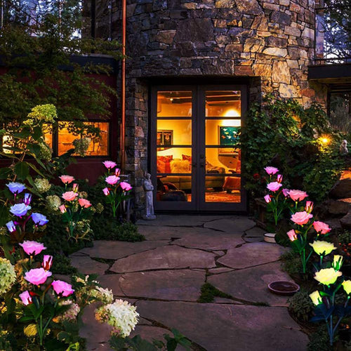 LED Solar Rose Decorative Light - Image 0