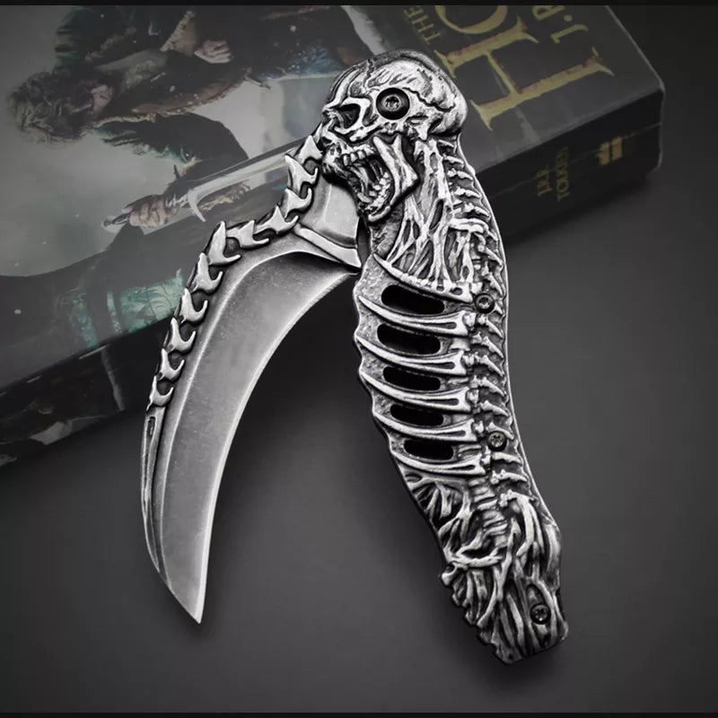 Tactical Nigh Skull Foldable Pocket Knife - Image 0