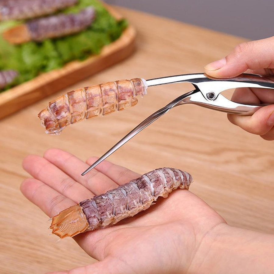 2Pcs Stainless Steel Shrimp Peeler Set - Image 2