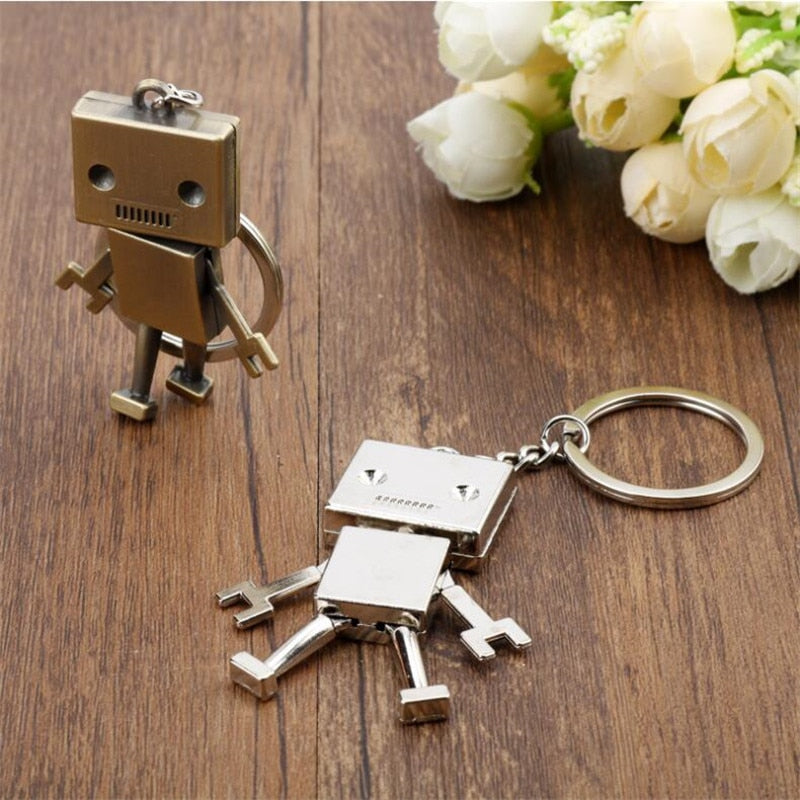 Mini Confused Robot Keychain - Image 0