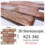 3D Self-Adhesive Cobblestone Wall Stickers