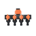 4-Way Garden Tap Water Splitter