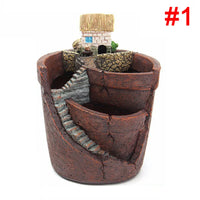 Mini Cottage Succulent Landscape Planter Pot - Image 11