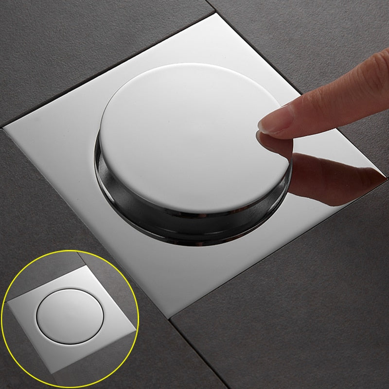 Metal Anti-Odor Pop Up Shower Drain - Image 0